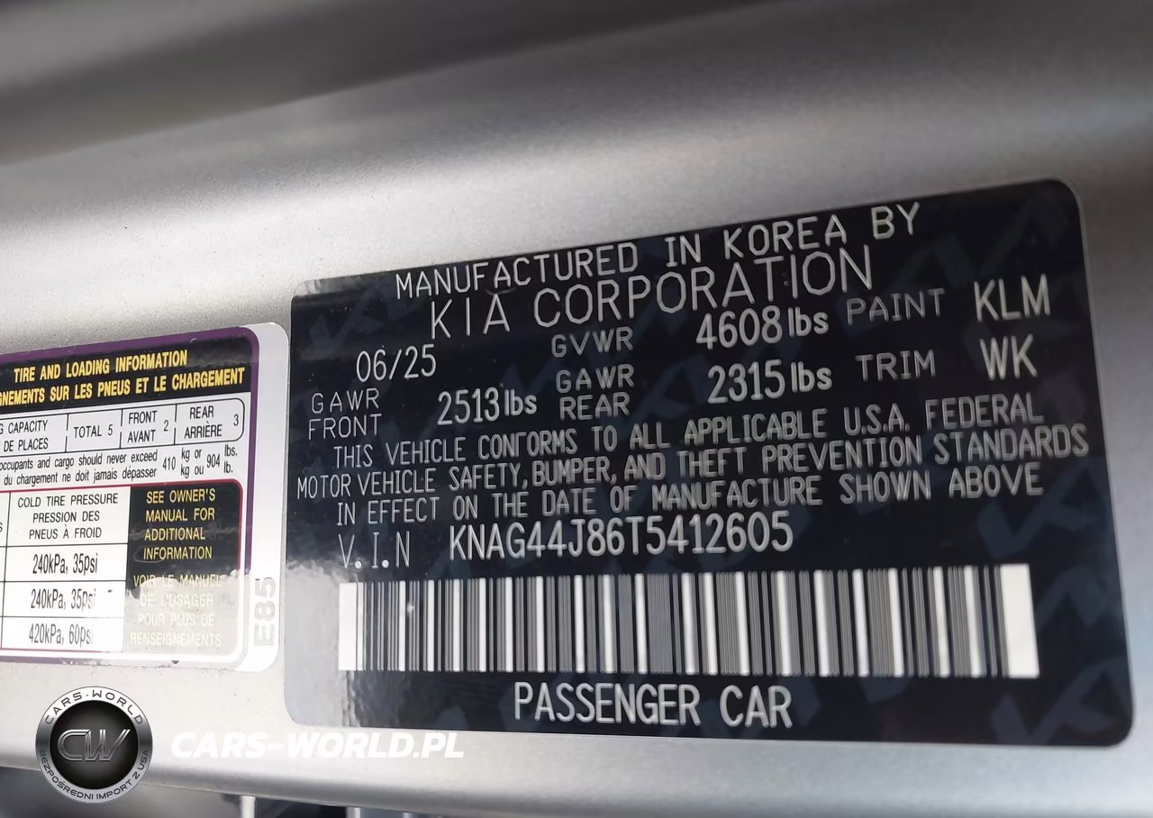 2026 Kia K5 Gt VIN:KNAG44J86T5412605 - 9