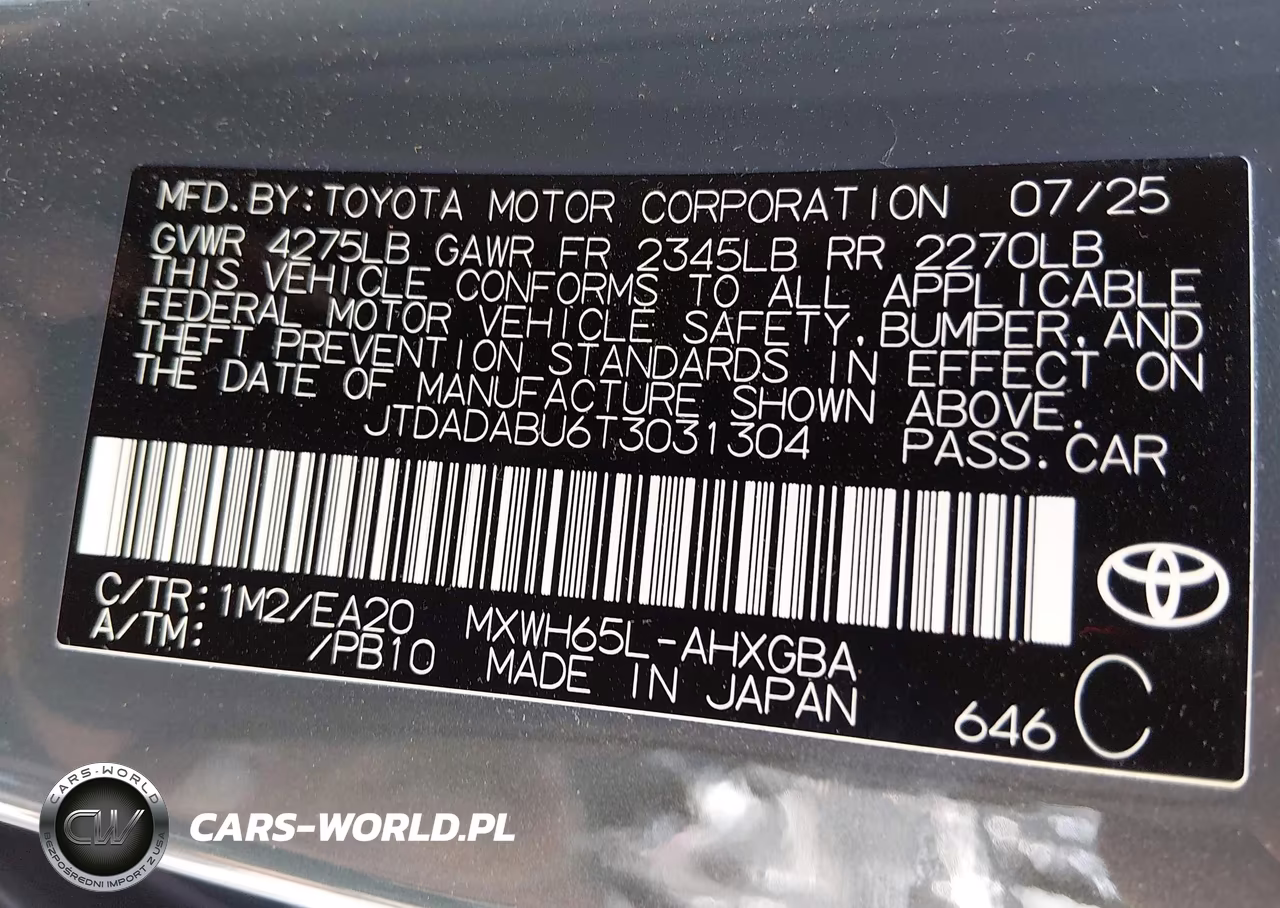 2026 Toyota Prius Xle Awd-E VIN:JTDADABU6T3031304 - 9