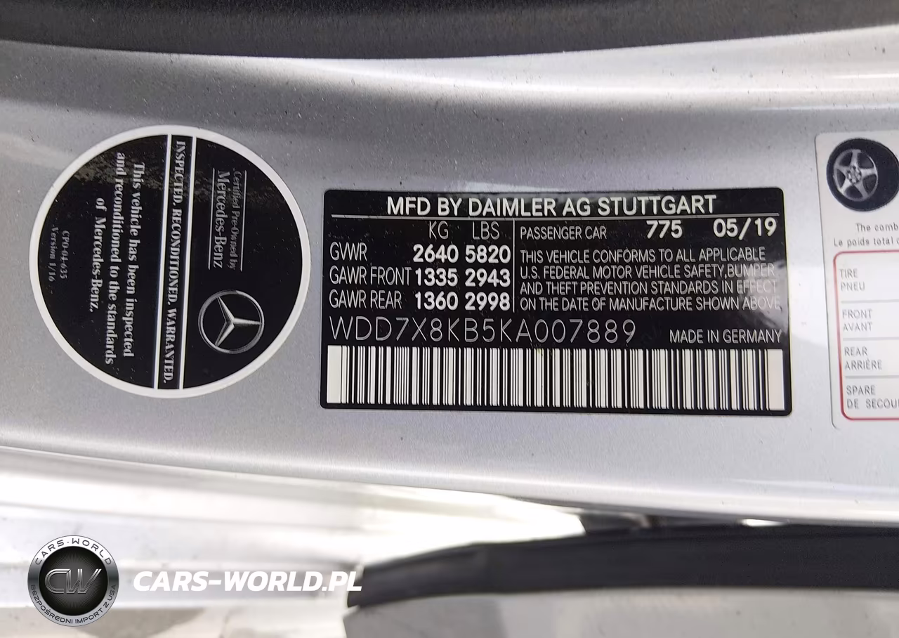 2019 Mercedes-Benz Amg Gt 63 4-Door Coupe S VIN:WDD7X8KB5KA007889 - 9