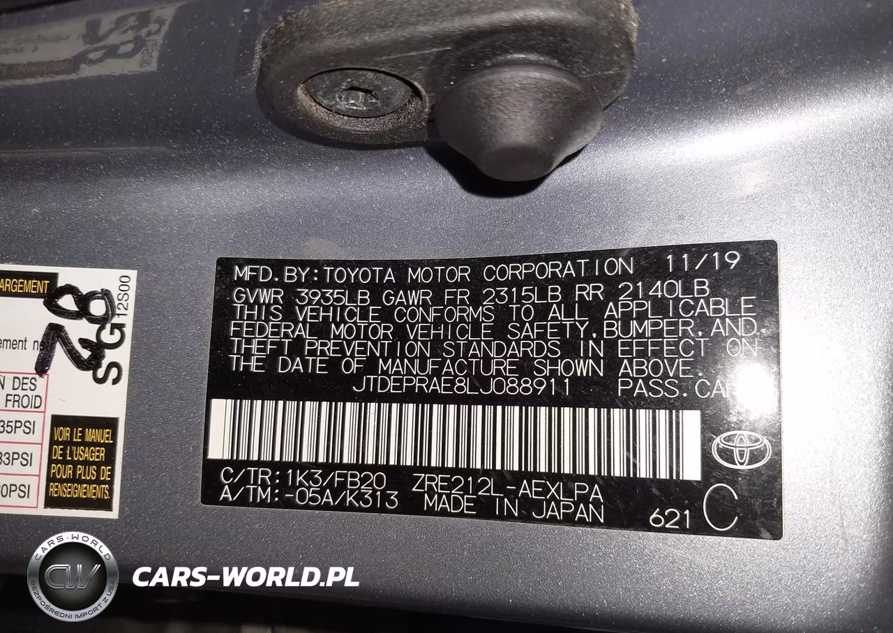2020 Toyota Corolla Le VIN:JTDEPRAE8LJ088911 - 9