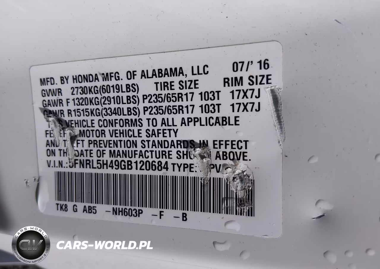 2016 Honda Odyssey Ex VIN:5FNRL5H49GB120684 - 9
