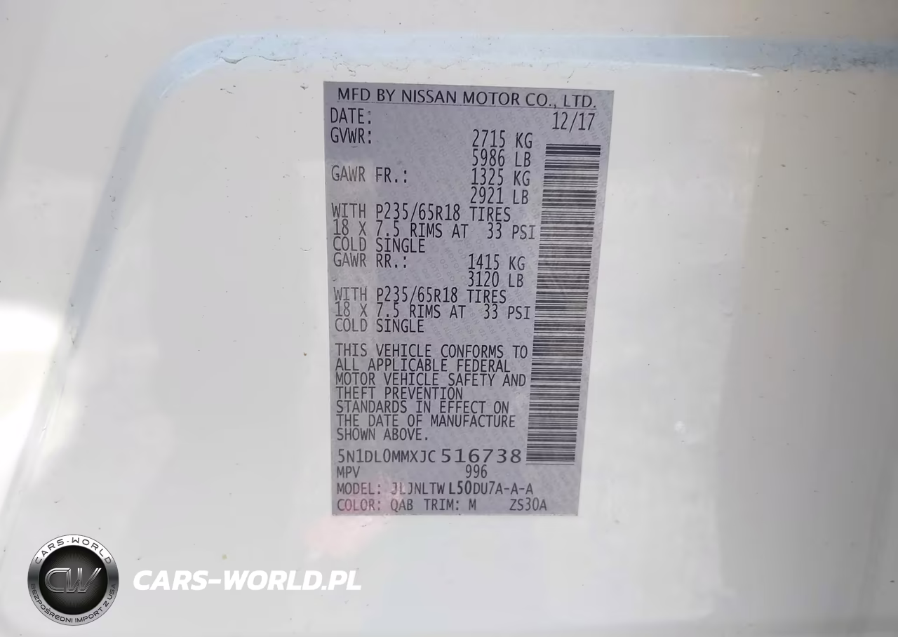 2018 Infiniti Qx60 VIN:5N1DL0MMXJC516738 - 9