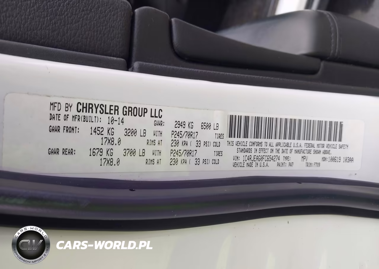 2015 Jeep Grand Cherokee Laredo VIN:1C4RJEAG0FC654274 - 9