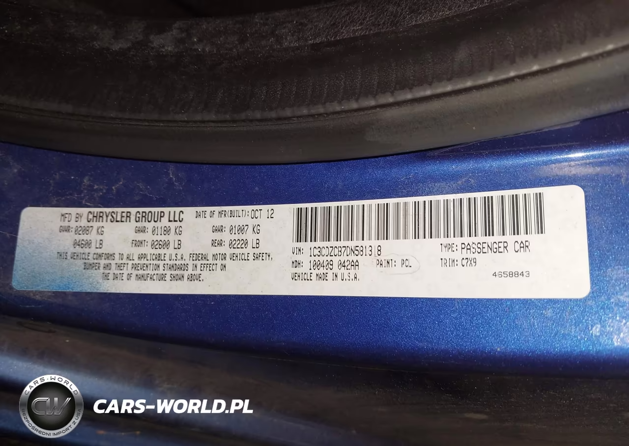 2013 Dodge Avenger Sxt VIN:1C3CDZCB7DN581318 - 9