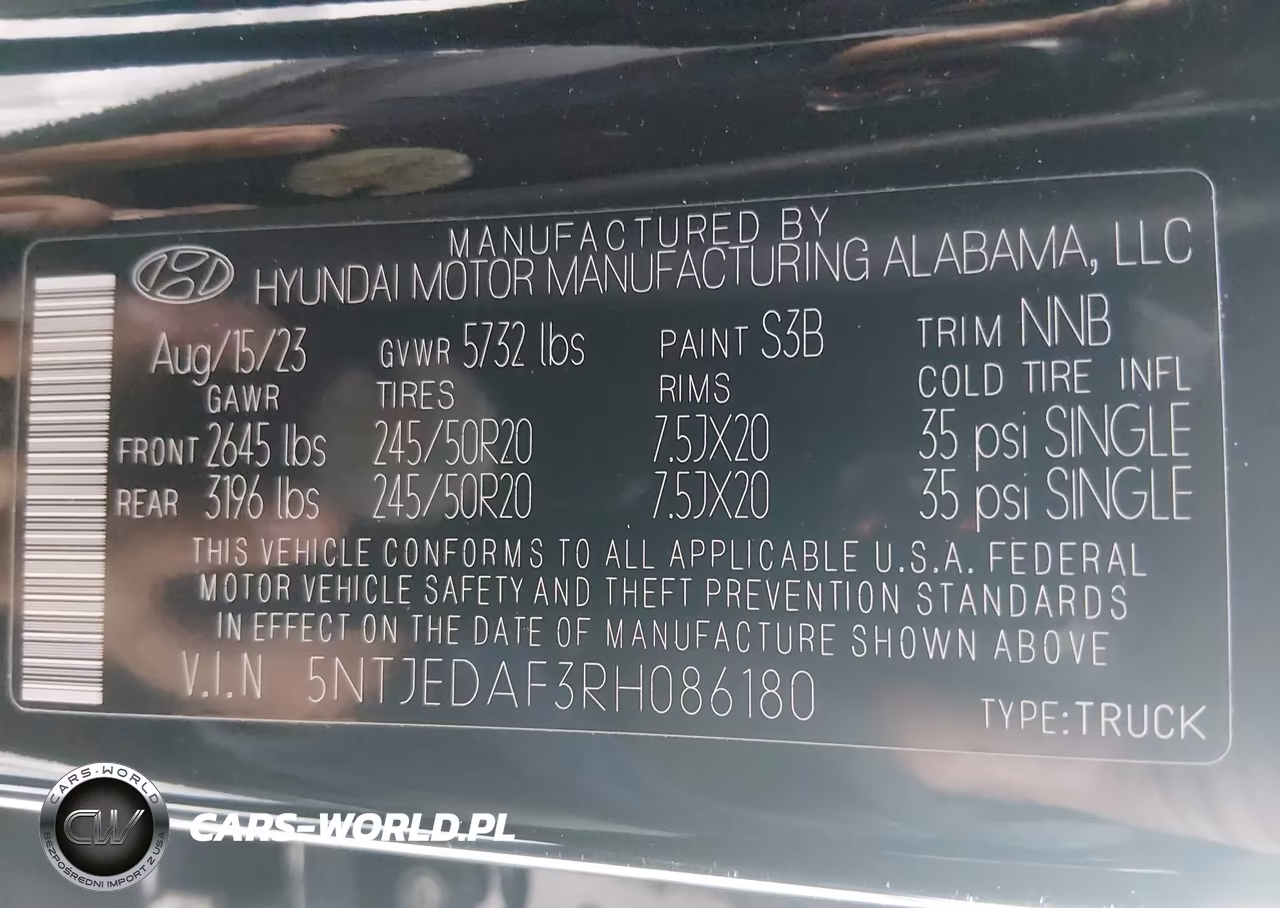 2024 Hyundai Santa Cruz Limited VIN:5NTJEDAF3RH086180 - 9