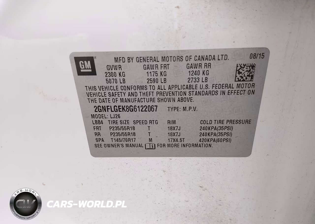 2016 Chevrolet Equinox Ltz VIN:2GNFLGEK8G6122067 - 9