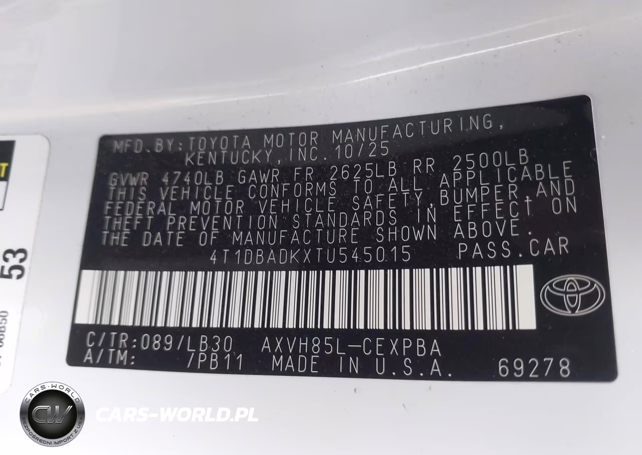 2026 Toyota Camry Xse VIN:4T1DBADKXTU545015 - 9