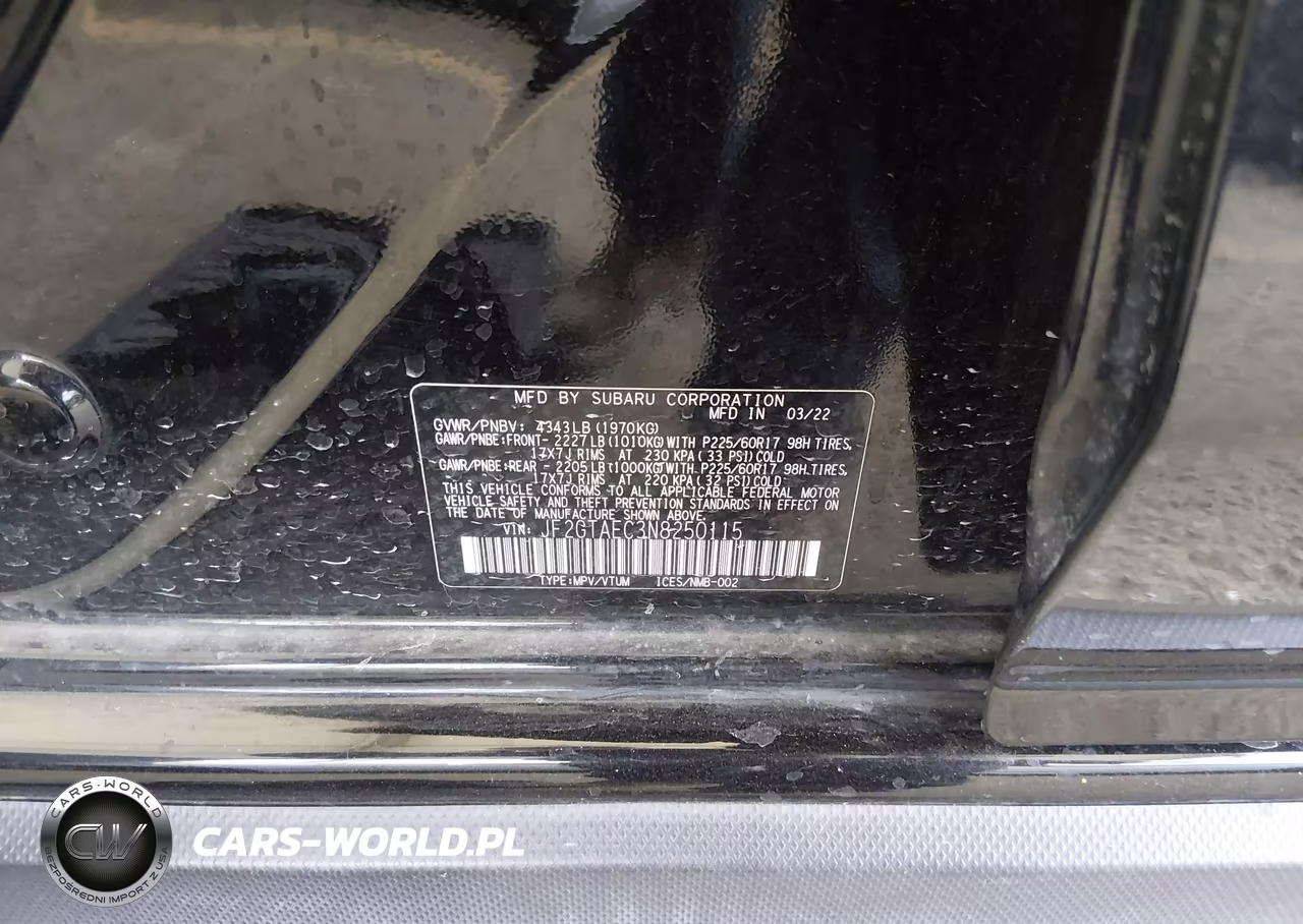 2022 Subaru Crosstrek Premium VIN:JF2GTAEC3N8250115 - 9