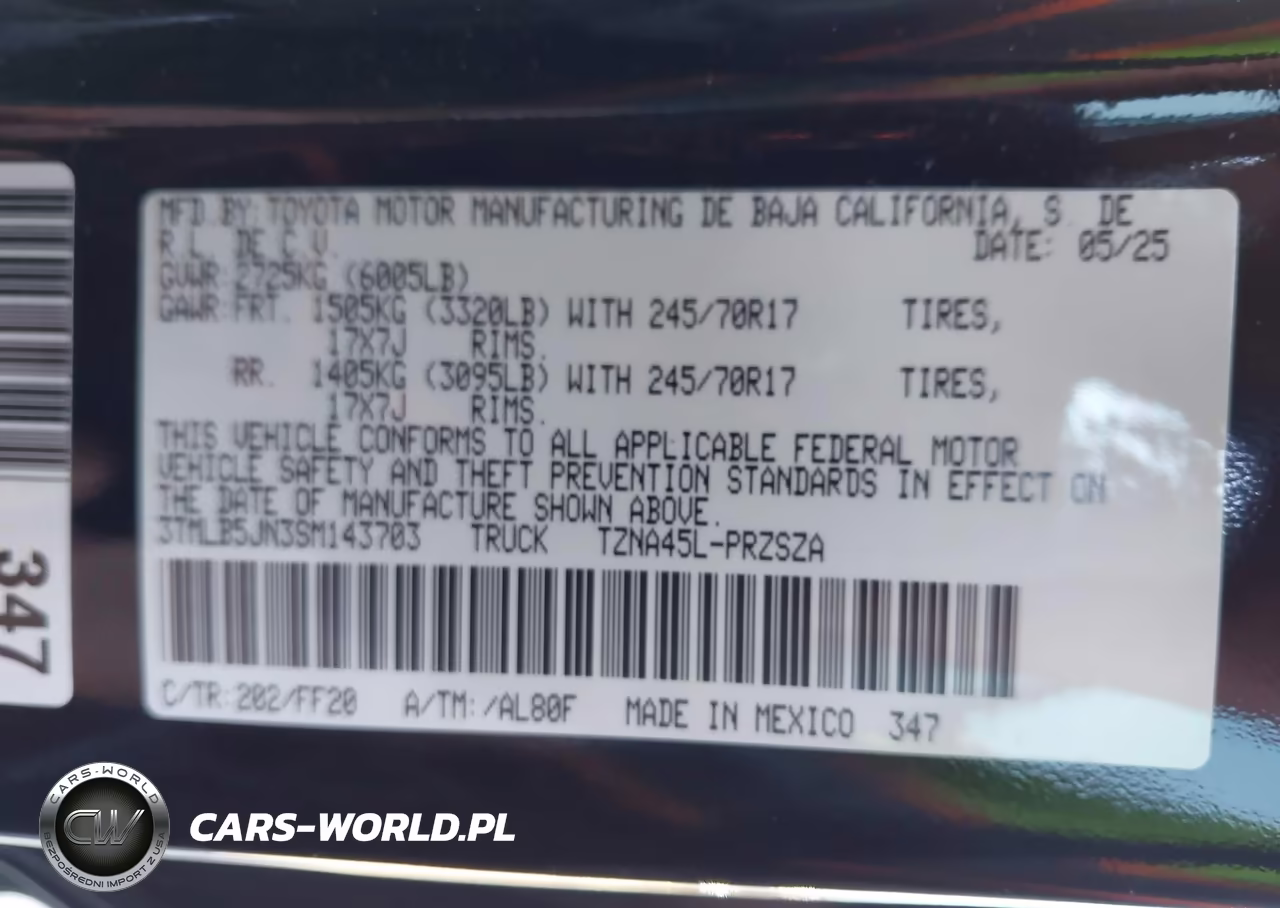 2025 Toyota Tacoma Sr5 VIN:3TMLB5JN3SM143703 - 9