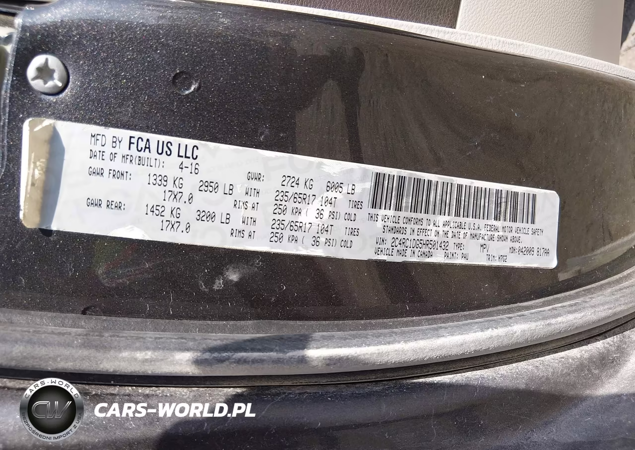 2017 Chrysler Pacifica Touring VIN:2C4RC1DG5HR501432 - 9