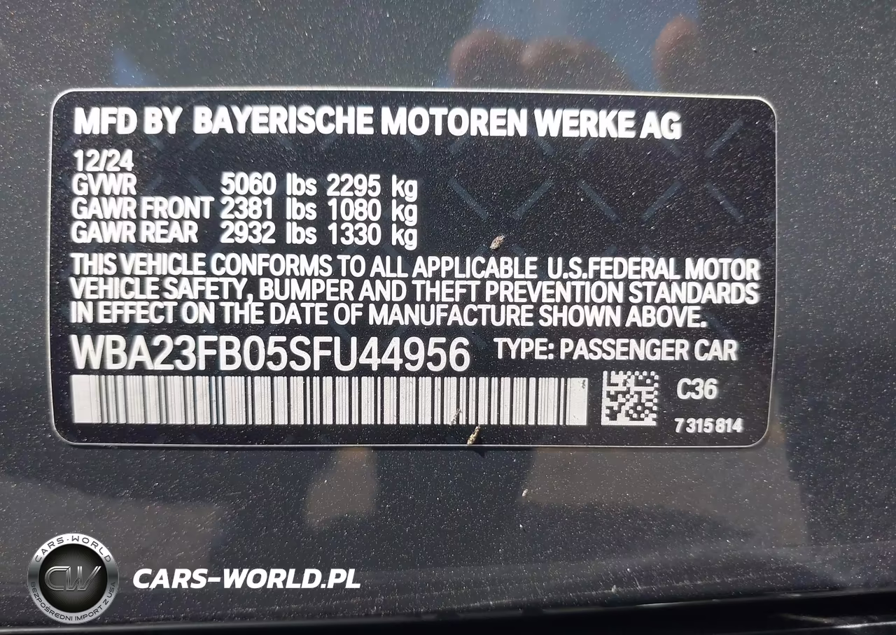 2025 BMW 430I Gran Coupe VIN:WBA23FB05SFU44956 - 9