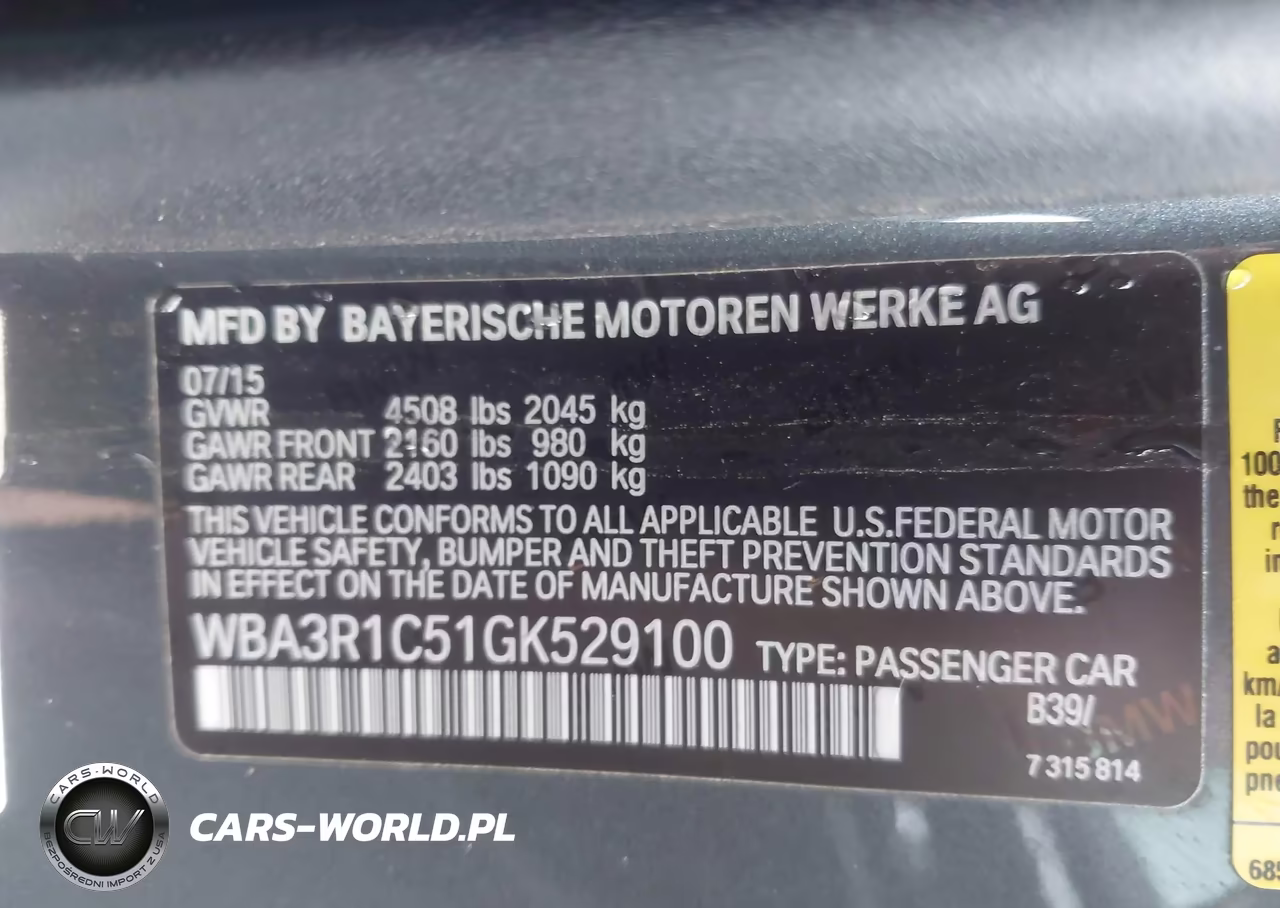 2016 BMW 435I VIN:WBA3R1C51GK529100 - 9