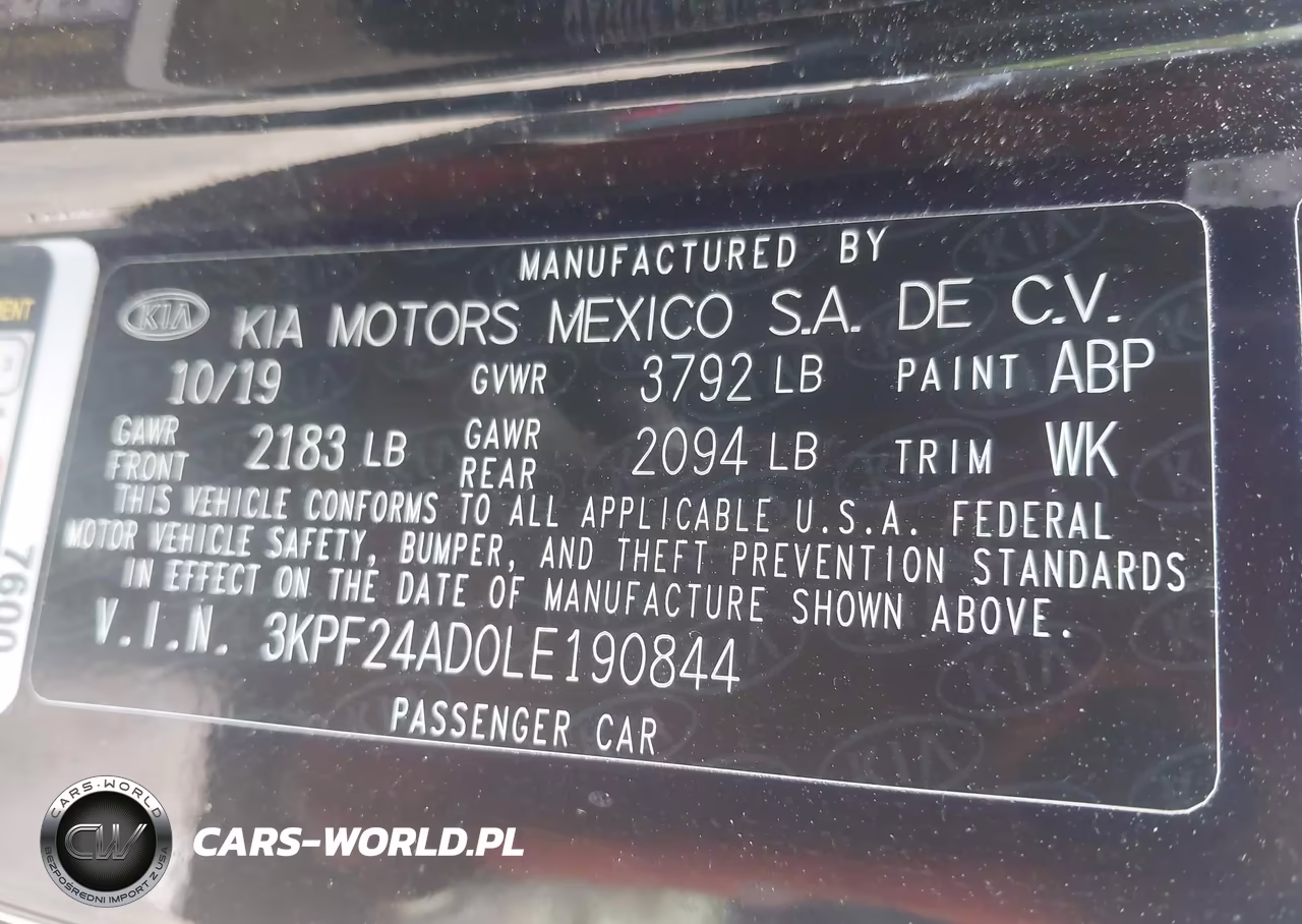 2020 Kia Forte Fe-Lxs VIN:3KPF24AD0LE190844 - 9