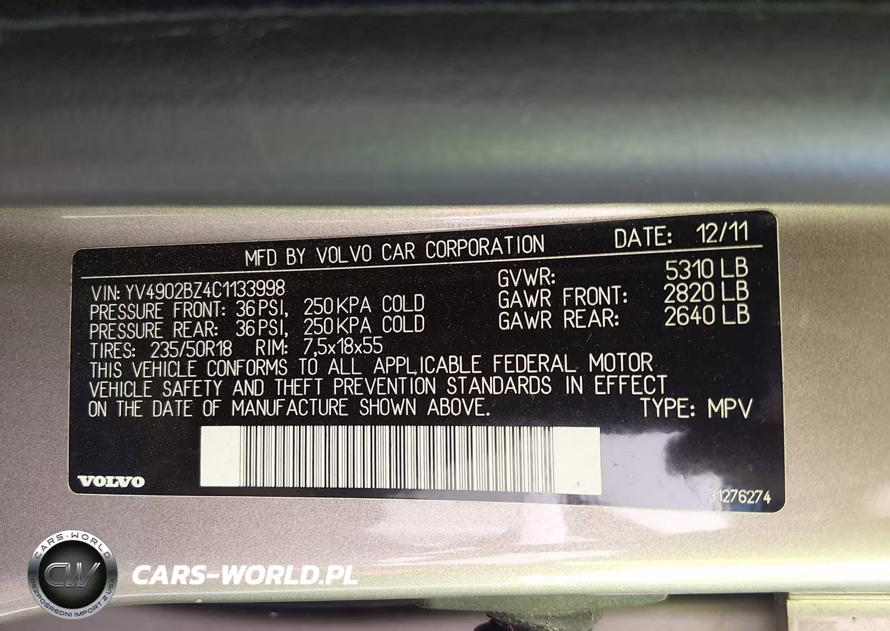 2012 Volvo Xc70 T6-T6 Platinum-T6 Premier Plus VIN:YV4902BZ4C1133998 - 9