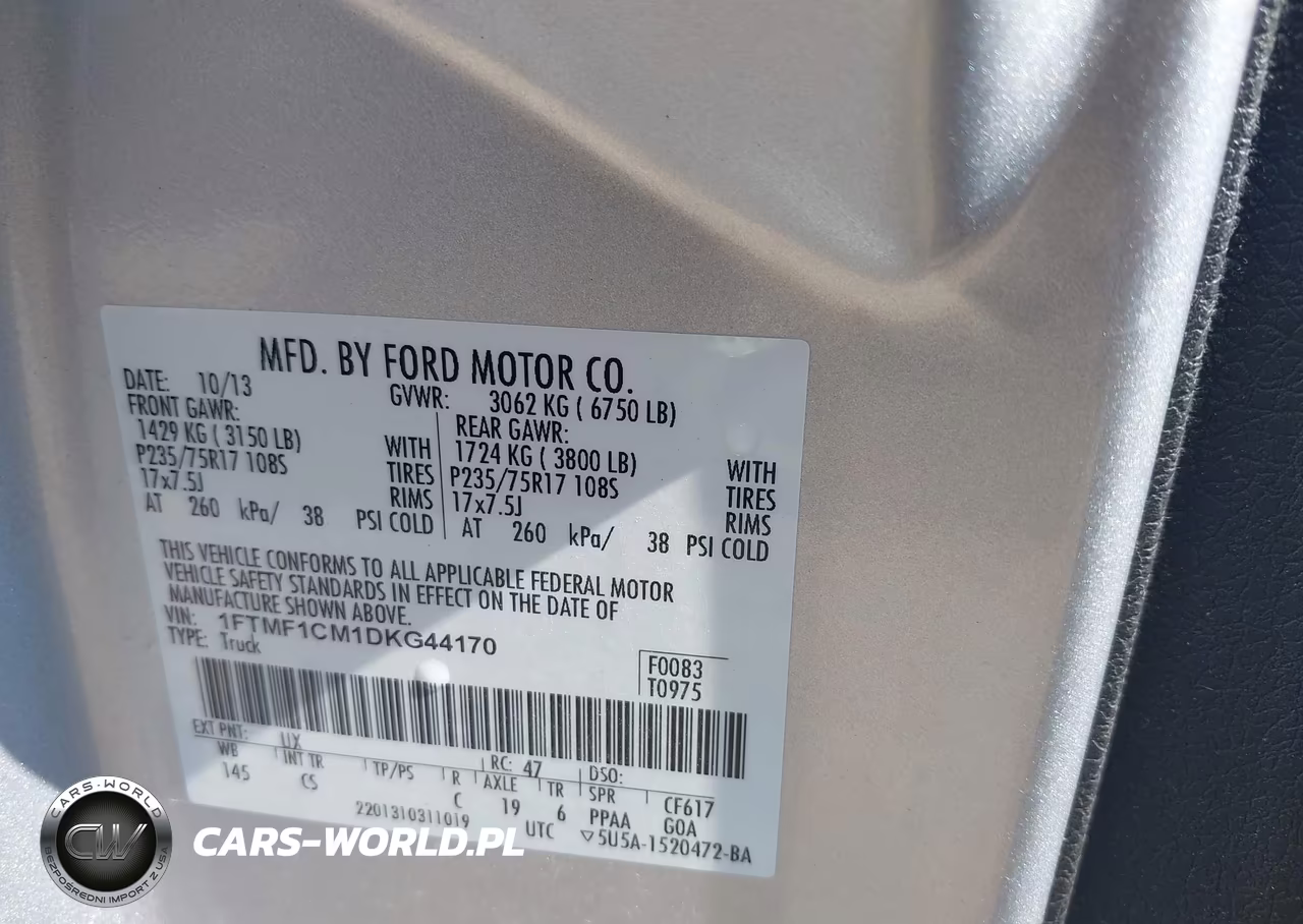 2013 Ford F-150 Xl VIN:1FTMF1CM1DKG44170 - 9