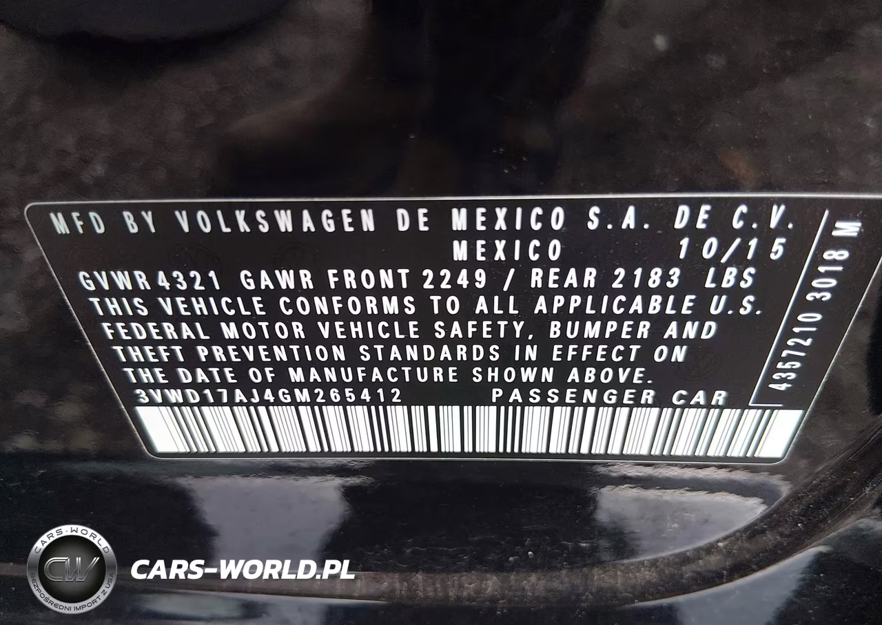 2016 Volkswagen Jetta 1.8T Sport VIN:3VWD17AJ4GM265412 - 9