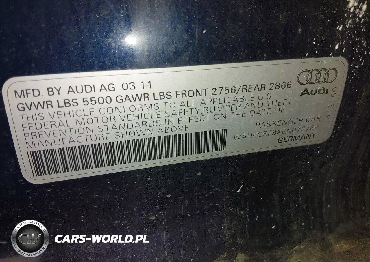2011 Audi A6 3.0 Premium VIN:WAU4GBFBXBN072764 - 9