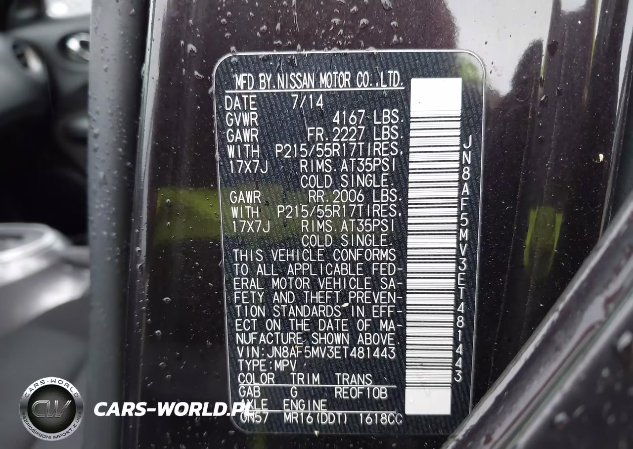 2014 Nissan Juke S VIN:JN8AF5MV3ET481443 - 9