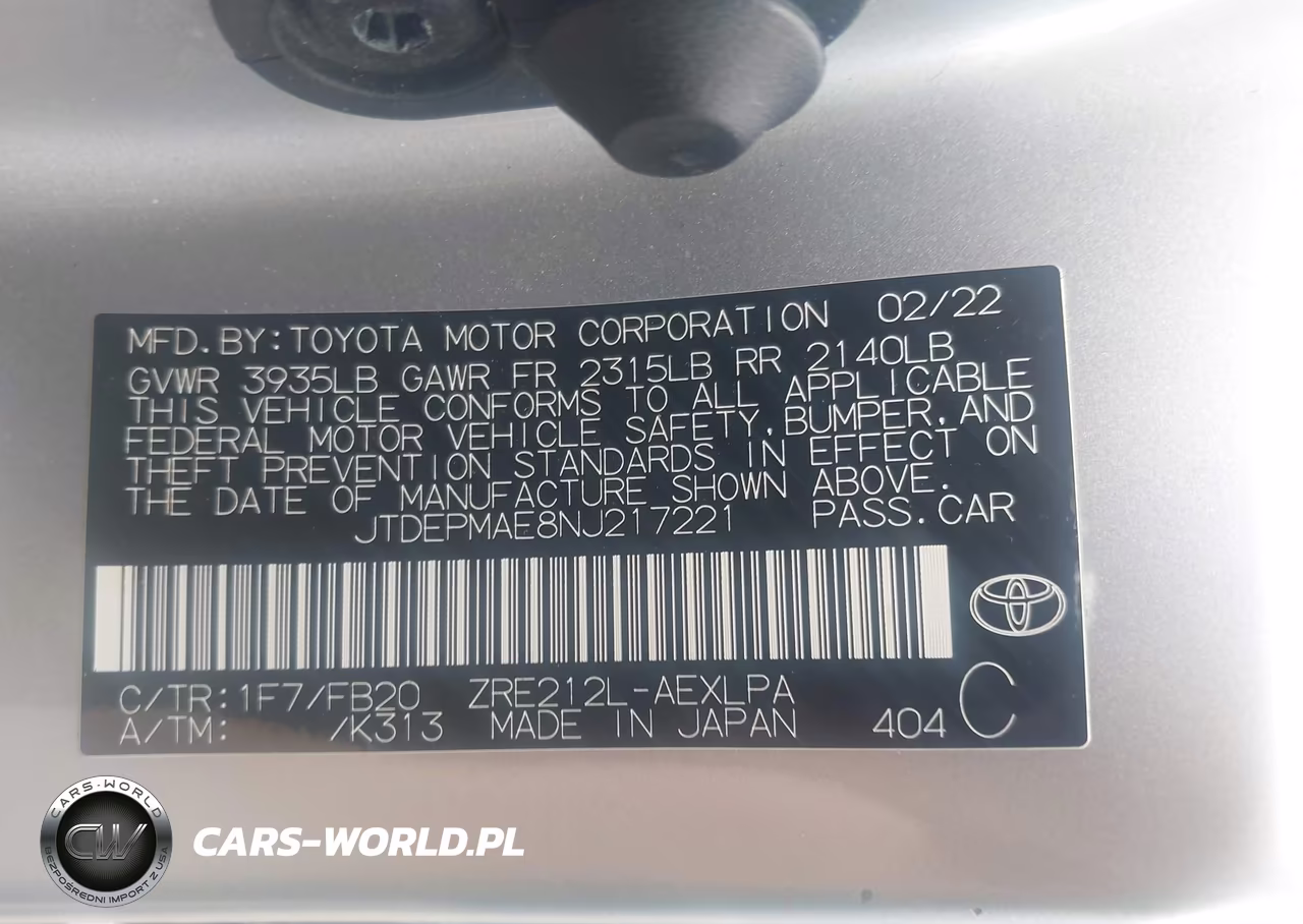 2022 Toyota Corolla Le VIN:JTDEPMAE8NJ217221 - 9