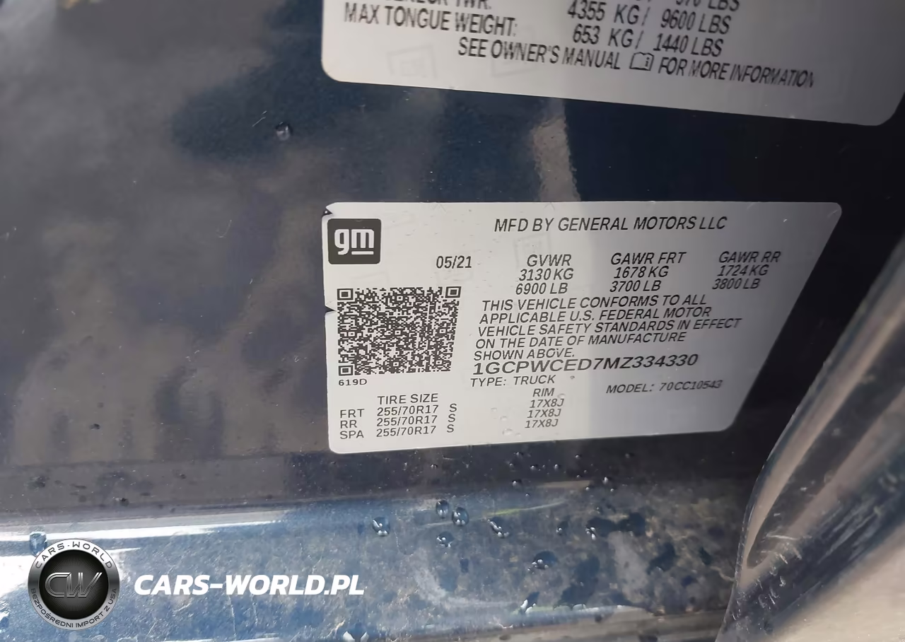 2021 Chevrolet Silverado 1500 2Wd Short Bed Lt VIN:1GCPWCED7MZ334330 - 9