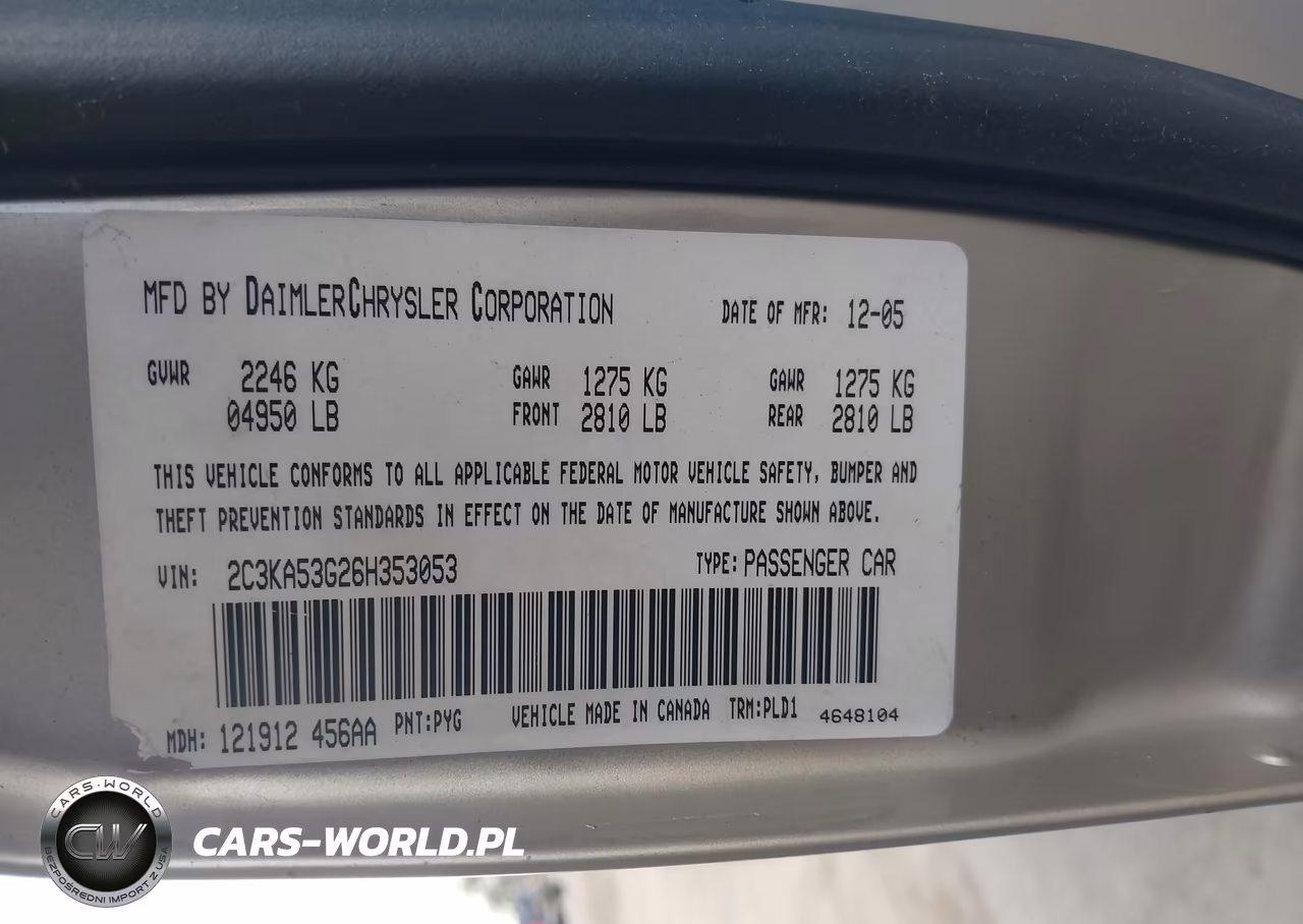 2006 Chrysler 300 Touring VIN:2C3KA53G26H353053 - 9