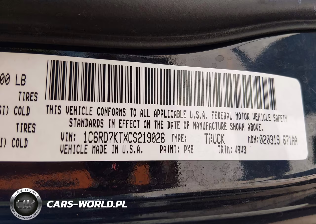 2012 Ram 1500 Express VIN:1C6RD7KTXCS219026 - 9