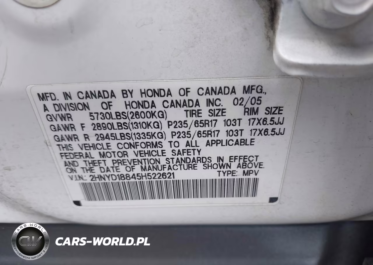 2005 Acura Mdx VIN:2HNYD18845H522621 - 9