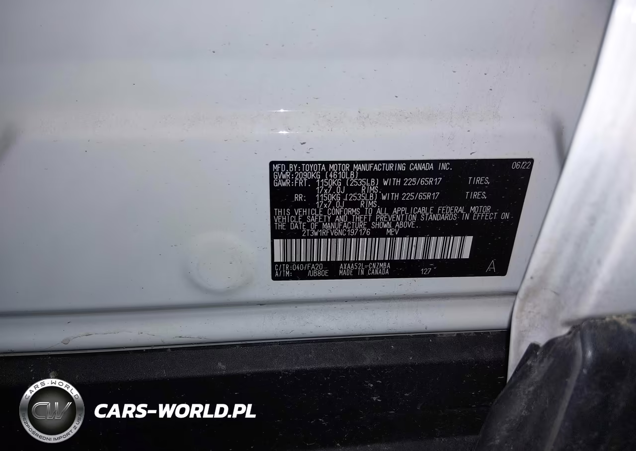 2022 Toyota Rav4 Xle VIN:2T3W1RFV6NC197176 - 9