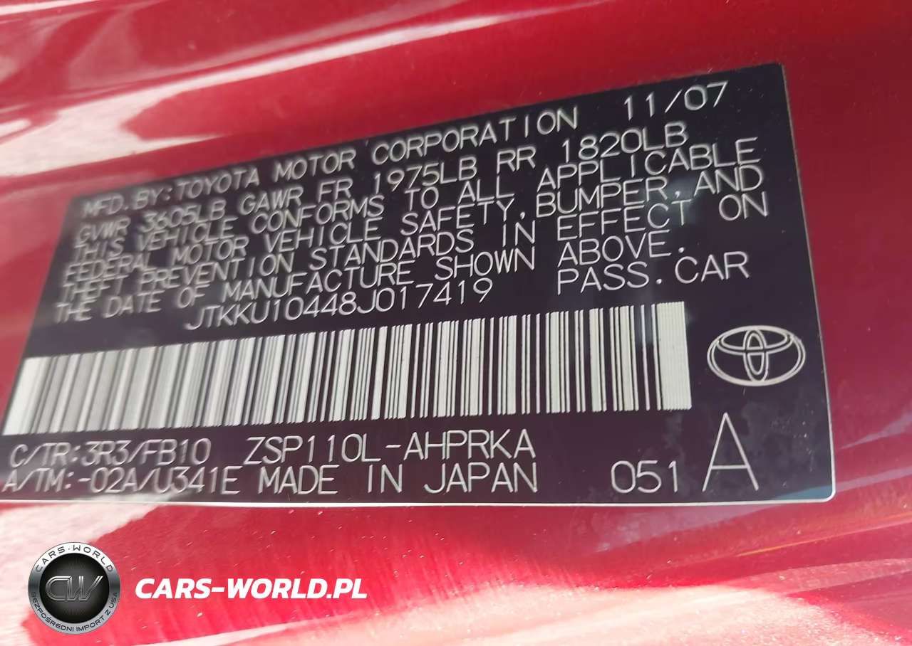 2008 Scion Xd VIN:JTKKU10448J017419 - 9