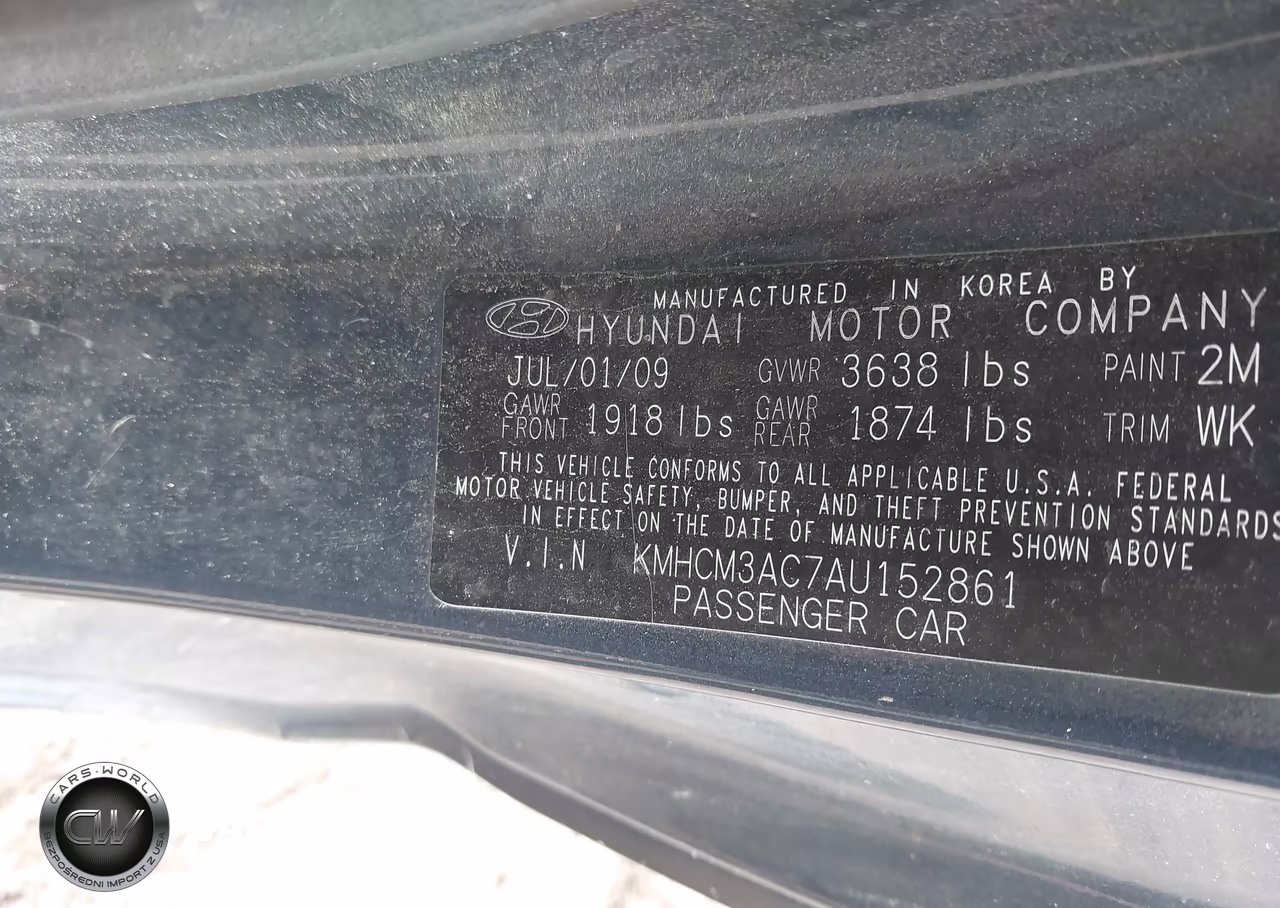 2010 Hyundai Accent Gs VIN:KMHCM3AC7AU152861 - 9