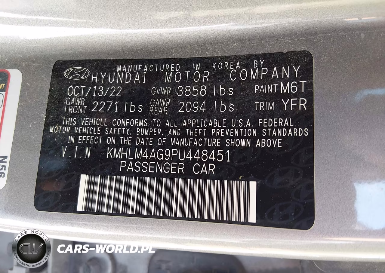 2023 Hyundai Elantra Sel VIN:KMHLM4AG9PU448451 - 9