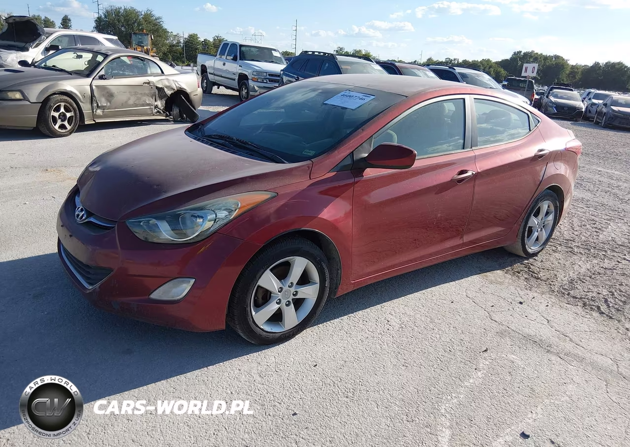 2013 Hyundai Elantra Gls VIN:5NPDH4AE9DH257713 - 2