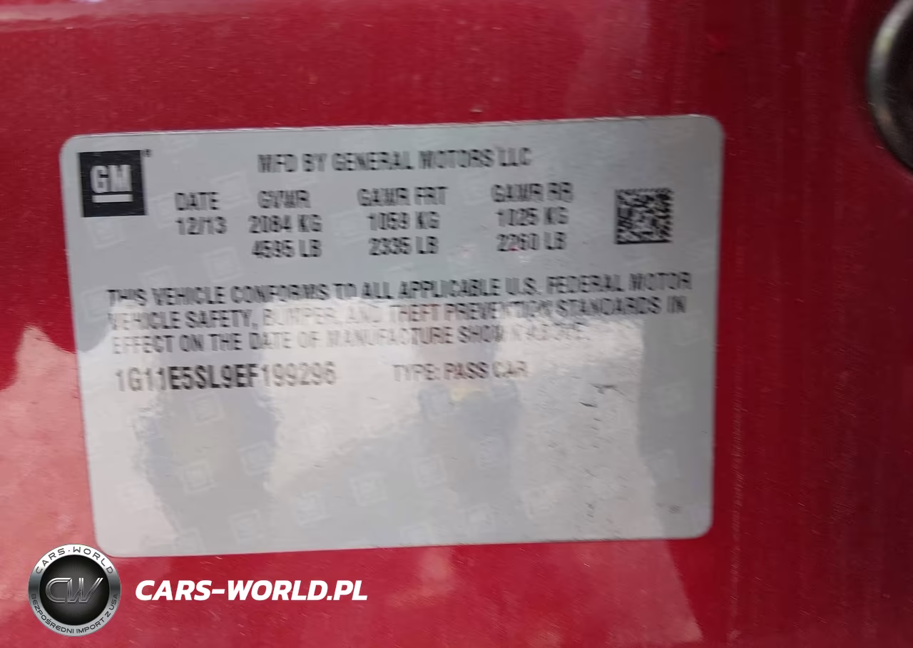 2014 Chevrolet Malibu 2Lt VIN:1G11E5SL9EF199296 - 9
