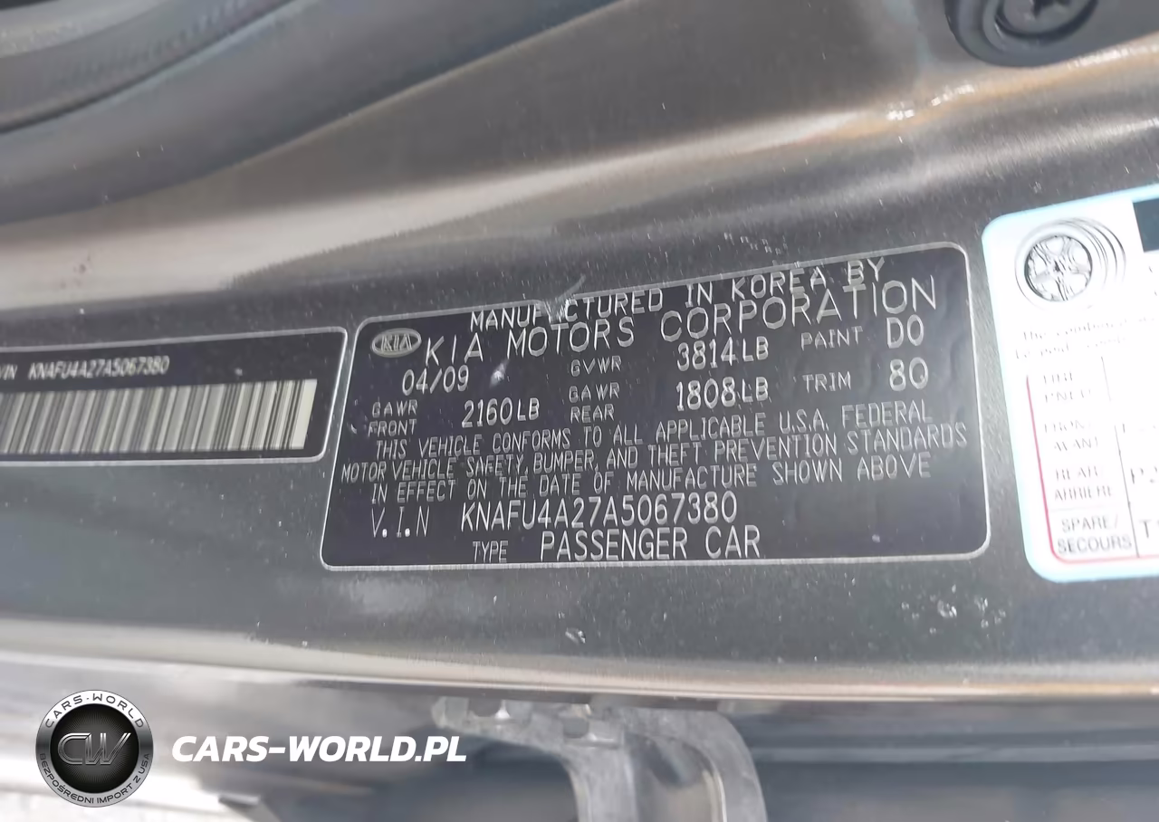 2010 Kia Forte Ex VIN:KNAFU4A27A5067380 - 9