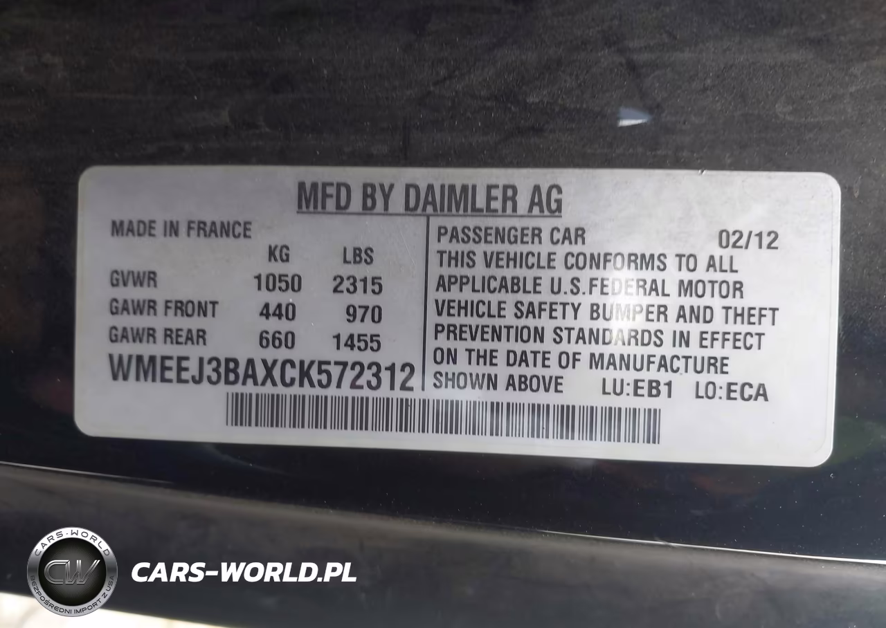 2012 Smart Fortwo Pure VIN:WMEEJ3BAXCK572312 - 9