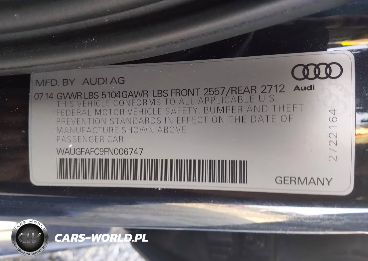 2015 Audi A6 2.0T Premium VIN:WAUGFAFC9FN006747 - 9