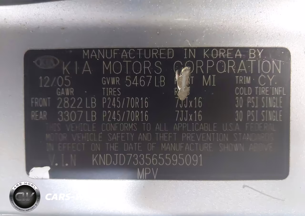 2006 Kia Sorento Ex-Lx VIN:KNDJD733565595091 - 9