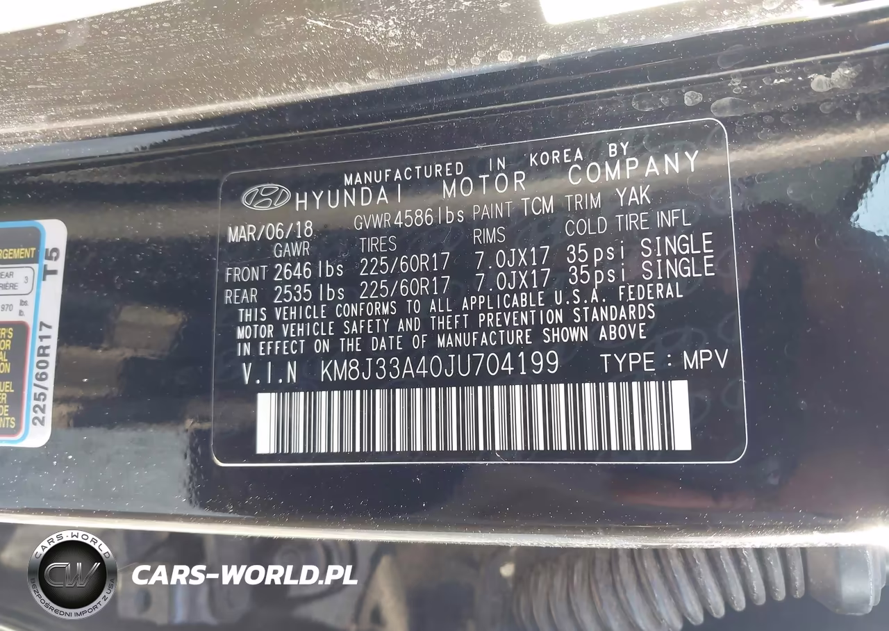 2018 Hyundai Tucson Sel Plus VIN:KM8J33A40JU704199 - 9