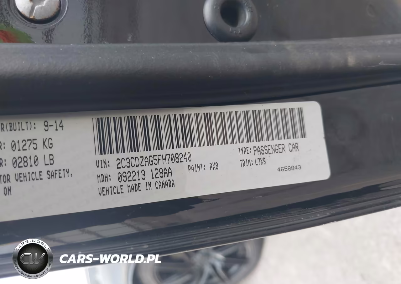 2015 Dodge Challenger Sxt VIN:2C3CDZAG5FH708240 - 9