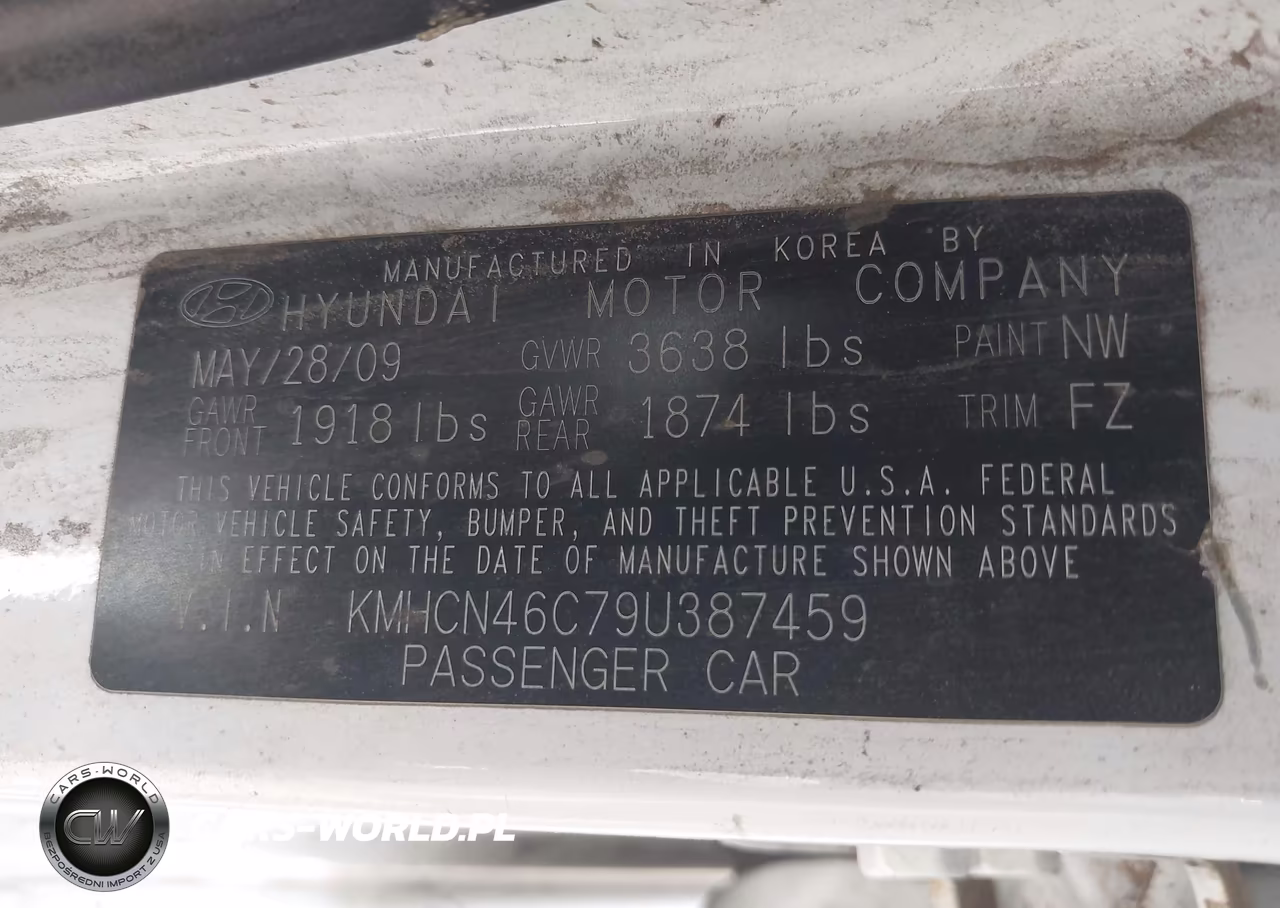 2009 Hyundai Accent Gls VIN:KMHCN46C79U387459 - 9