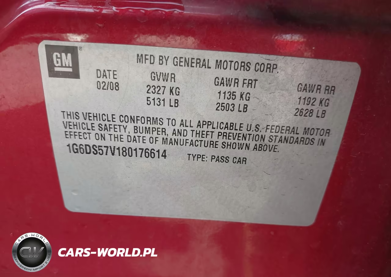 2008 Cadillac Cts Standard VIN:1G6DS57V180176614 - 9