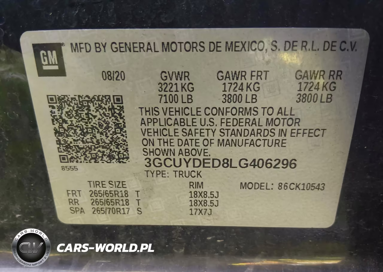 2020 Chevrolet Silverado 1500 4Wd Short Bed Lt VIN:3GCUYDED8LG406296 - 9