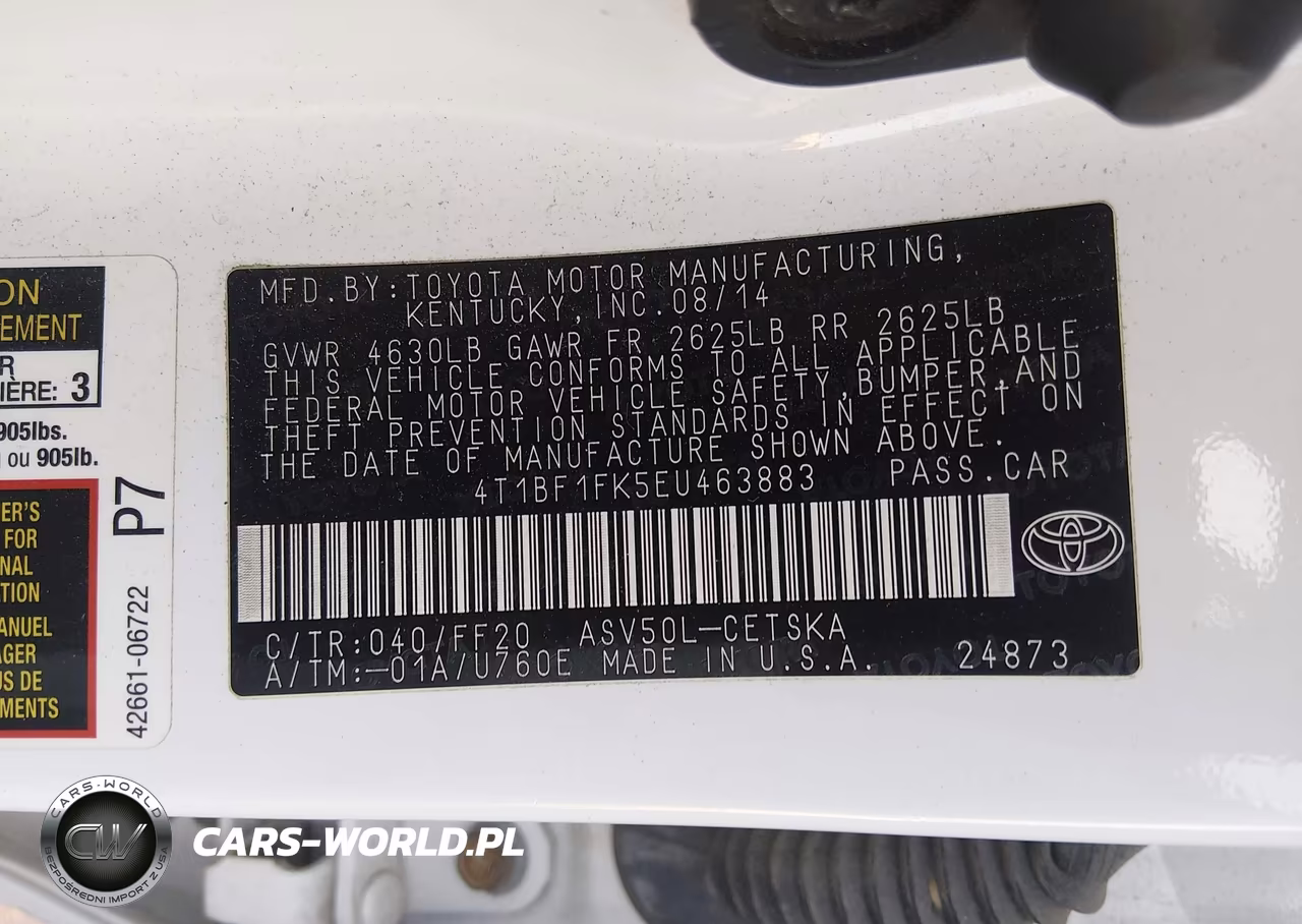 2014 Toyota Camry Se VIN:4T1BF1FK5EU463883 - 9