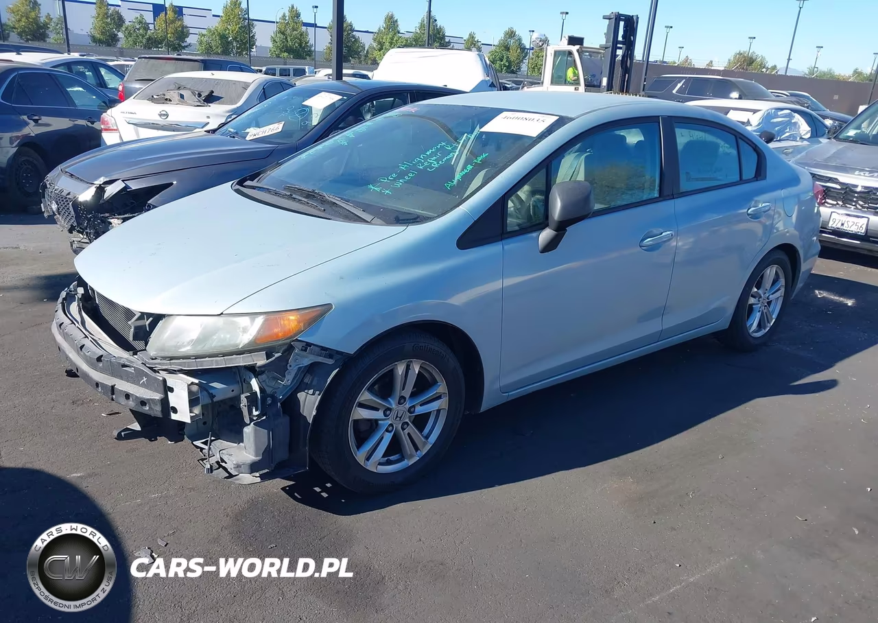2012 Honda Civic Lx VIN:2HGFB2F54CH525082 - 2