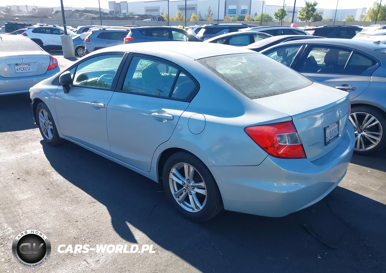 2012 Honda Civic Lx VIN:2HGFB2F54CH525082 - 3