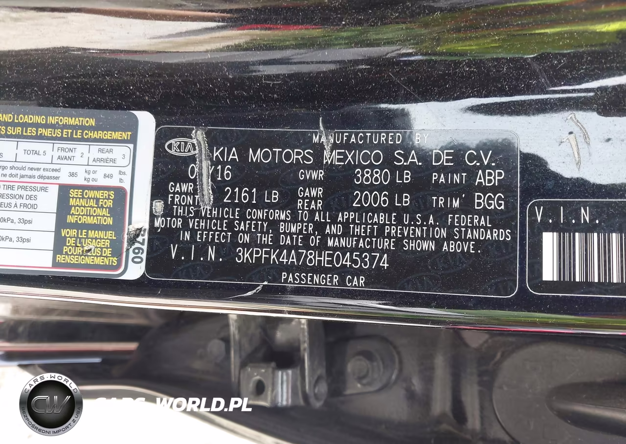 2017 Kia Forte Lx VIN:3KPFK4A78HE045374 - 9
