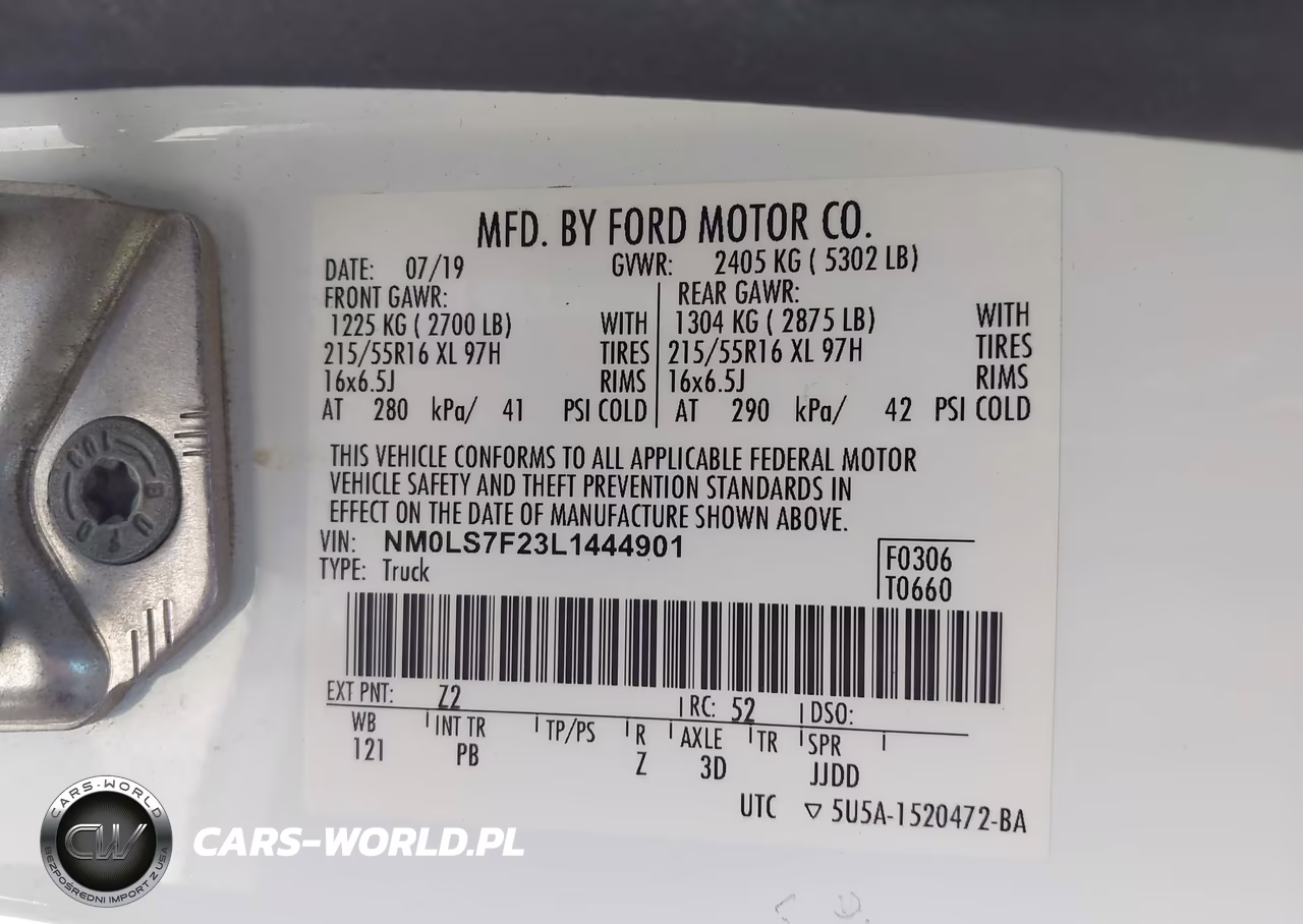 2020 Ford Transit Connect Xlt VIN:NM0LS7F23L1444901 - 9
