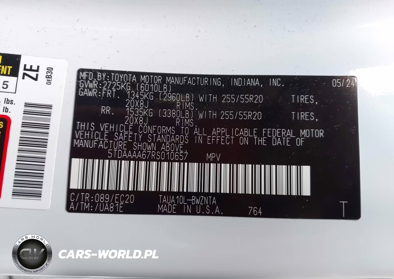 2024 Lexus Tx 350 VIN:5TDAAAA67RS010657 - 9
