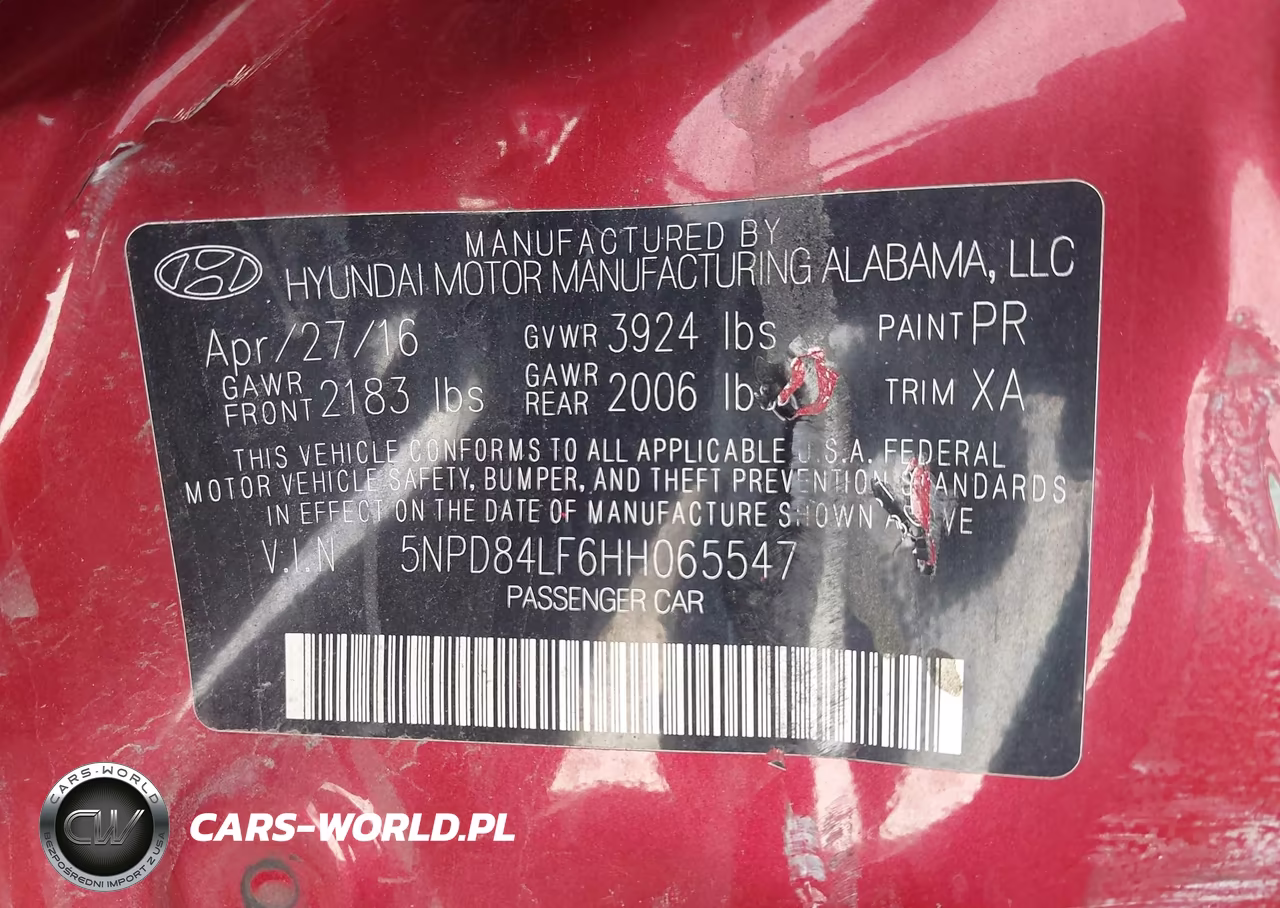 2017 Hyundai Elantra Se VIN:5NPD84LF6HH065547 - 9