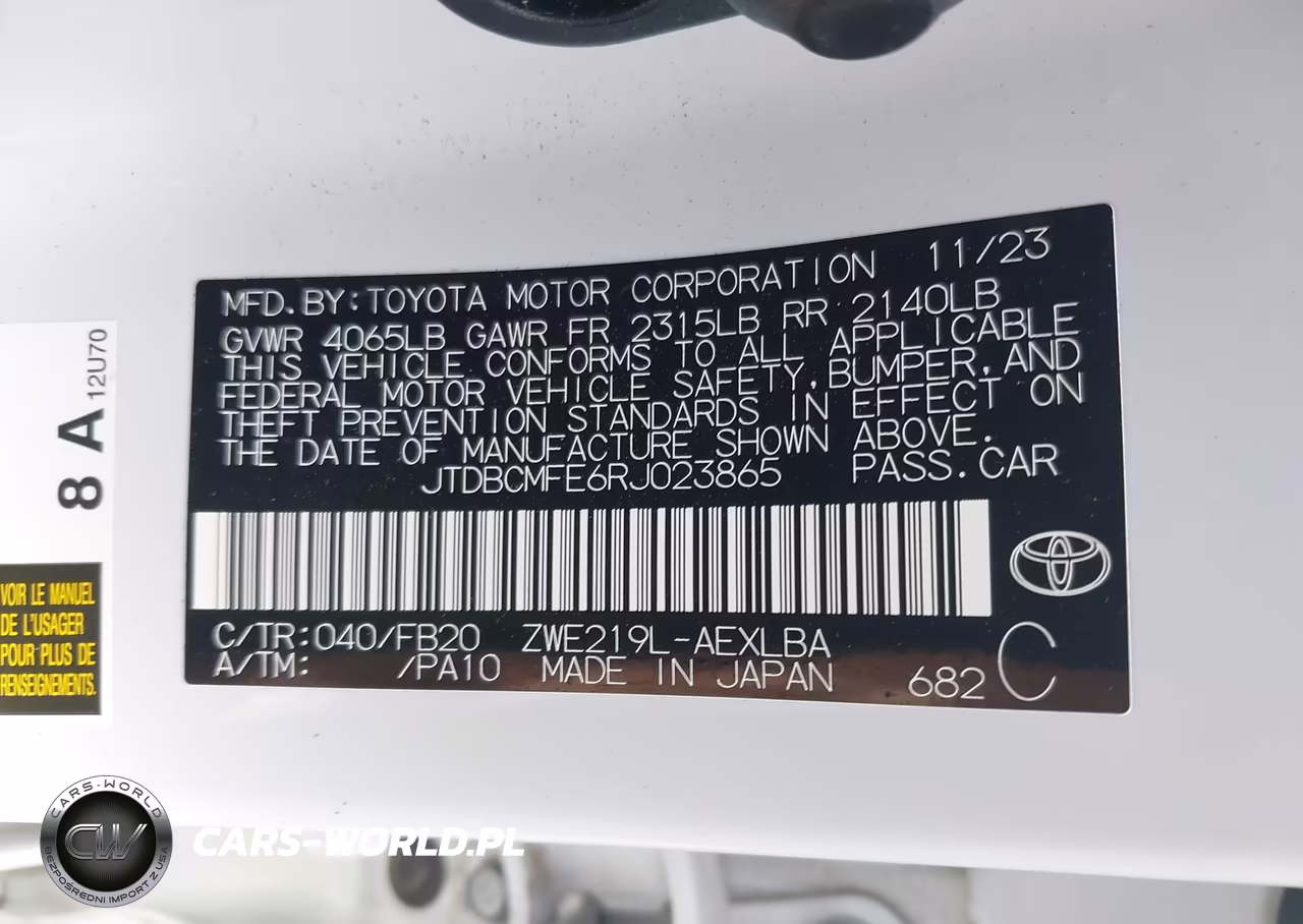 2024 Toyota Corolla Hybrid Le VIN:JTDBCMFE6RJ023865 - 9